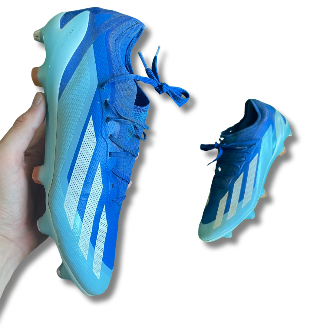 Adidas X Crazyfast.1 L Blue SG Football Boots (Pre-Loved) - Size UK 10