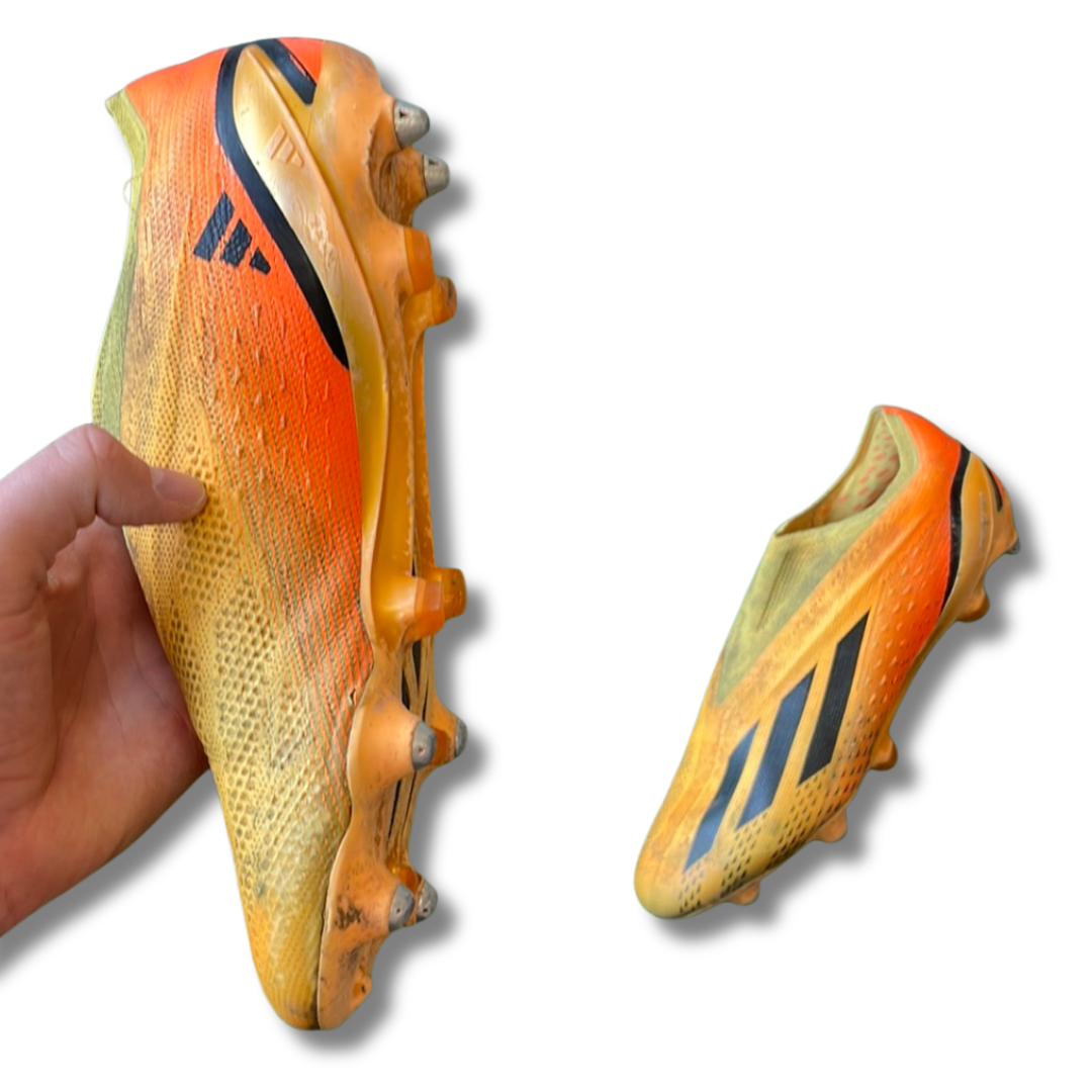 Adidas X Speedportal + Orange SG Football Boots (Pre-Loved) - Size UK 10