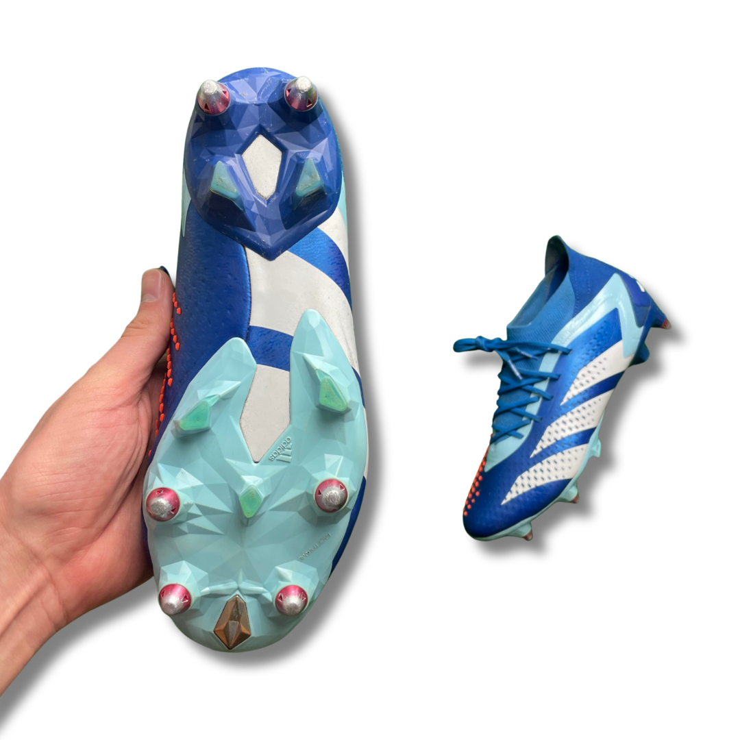 Adidas Predator Accuracy.1 L Blue SG Football Boots (Pre-Loved) - Size UK 6.5