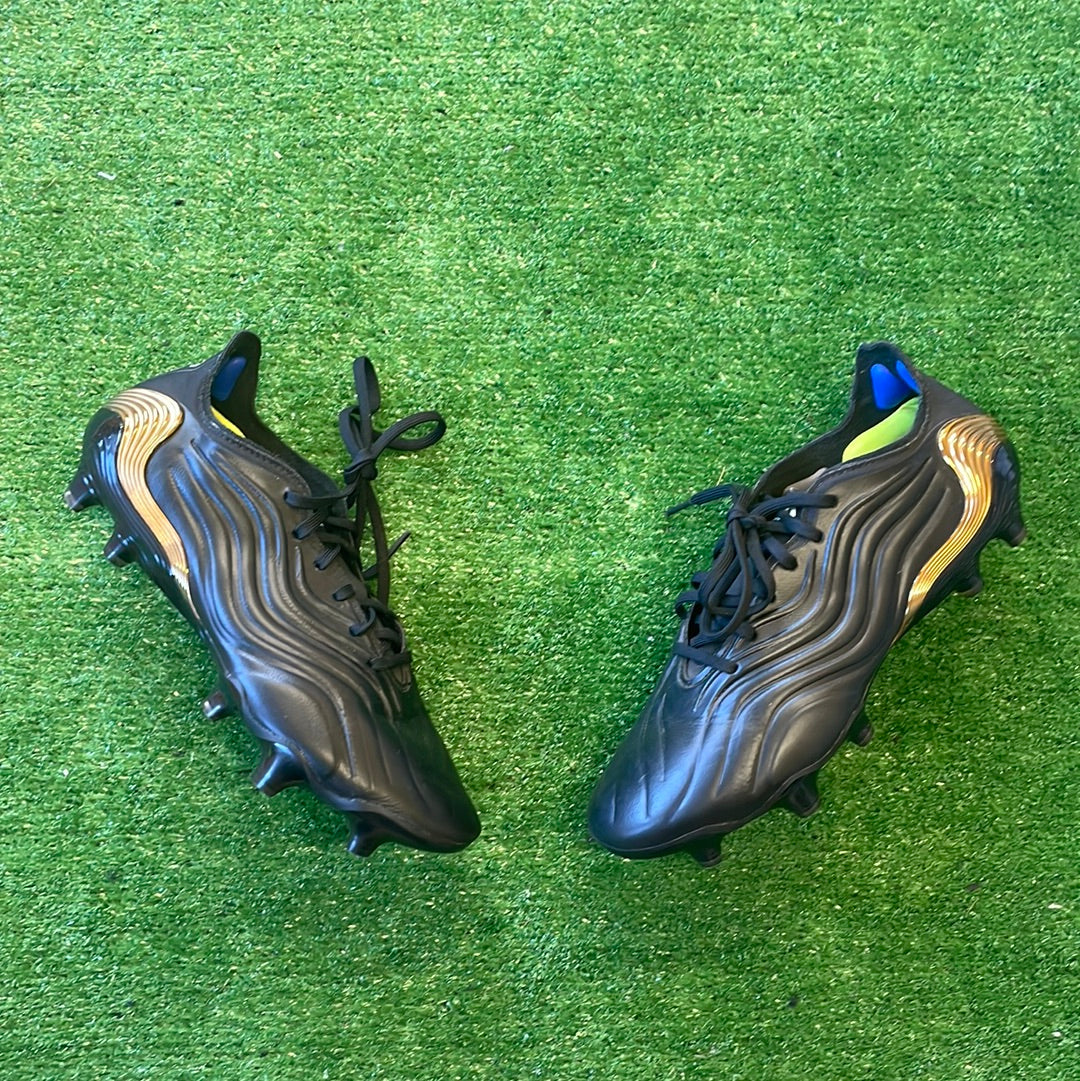 Adidas Copa Sense.1 'Black Gold Metallic' FG Football Boots (Pre-Loved) - Size UK 7