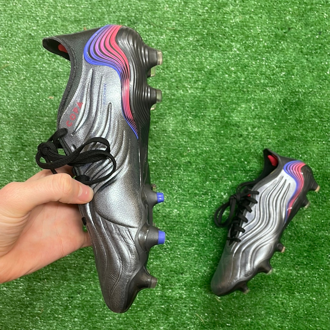 Adidas Copa Sense.1 Core Black/ Dark Grey FG Football Boots (Pre-Loved) - Size UK 7