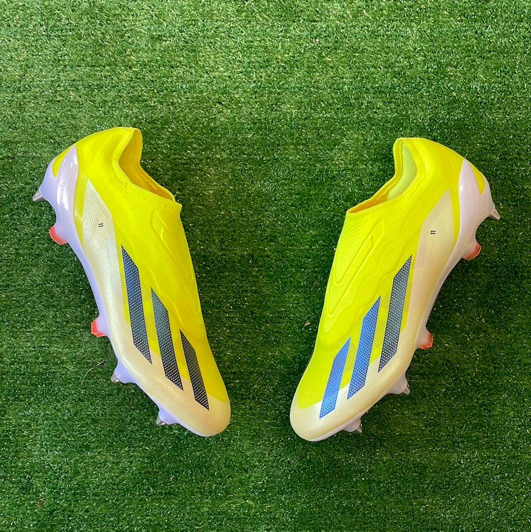 Adidas X Crazyfast Elite Laceless Yellow SG Football Boots (Brand New) - Size UK 8.5