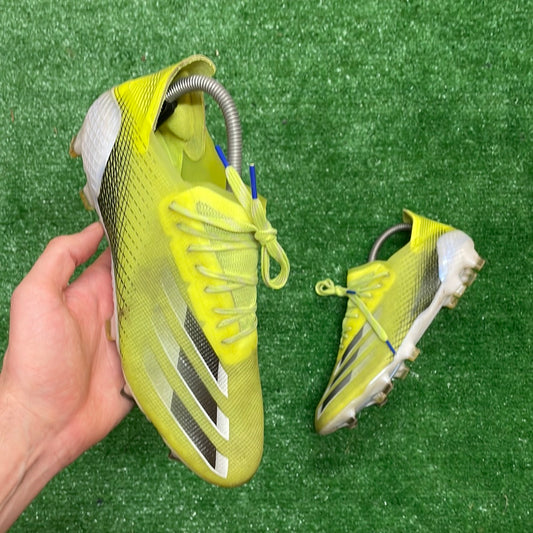 Adidas X Ghosted.1 Yellow FG Football Boots (Pre-Loved) - Size UK 8