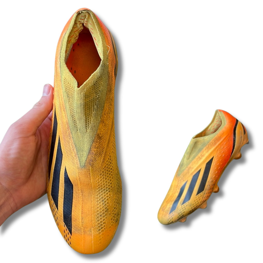 Adidas X Speedportal + Orange SG Football Boots (Pre-Loved) - Size UK 10