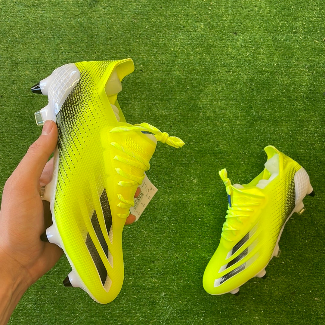 Adidas X Ghosted.1 Yellow SG Football Boots (Brand New) - Size UK 6