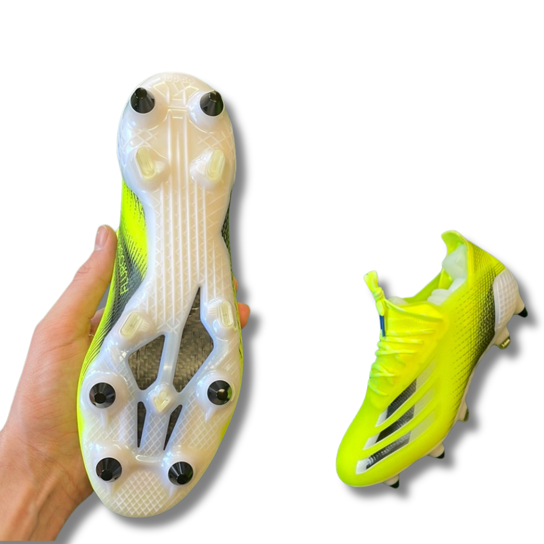 Adidas X Ghosted.1 Yellow SG Football Boots (Brand New) - Size UK 6