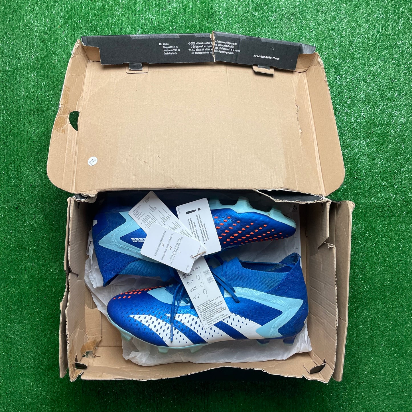 Adidas Predator Accuracy.1 L Blue FG Football Boots (Pre-Loved) - Size UK 7
