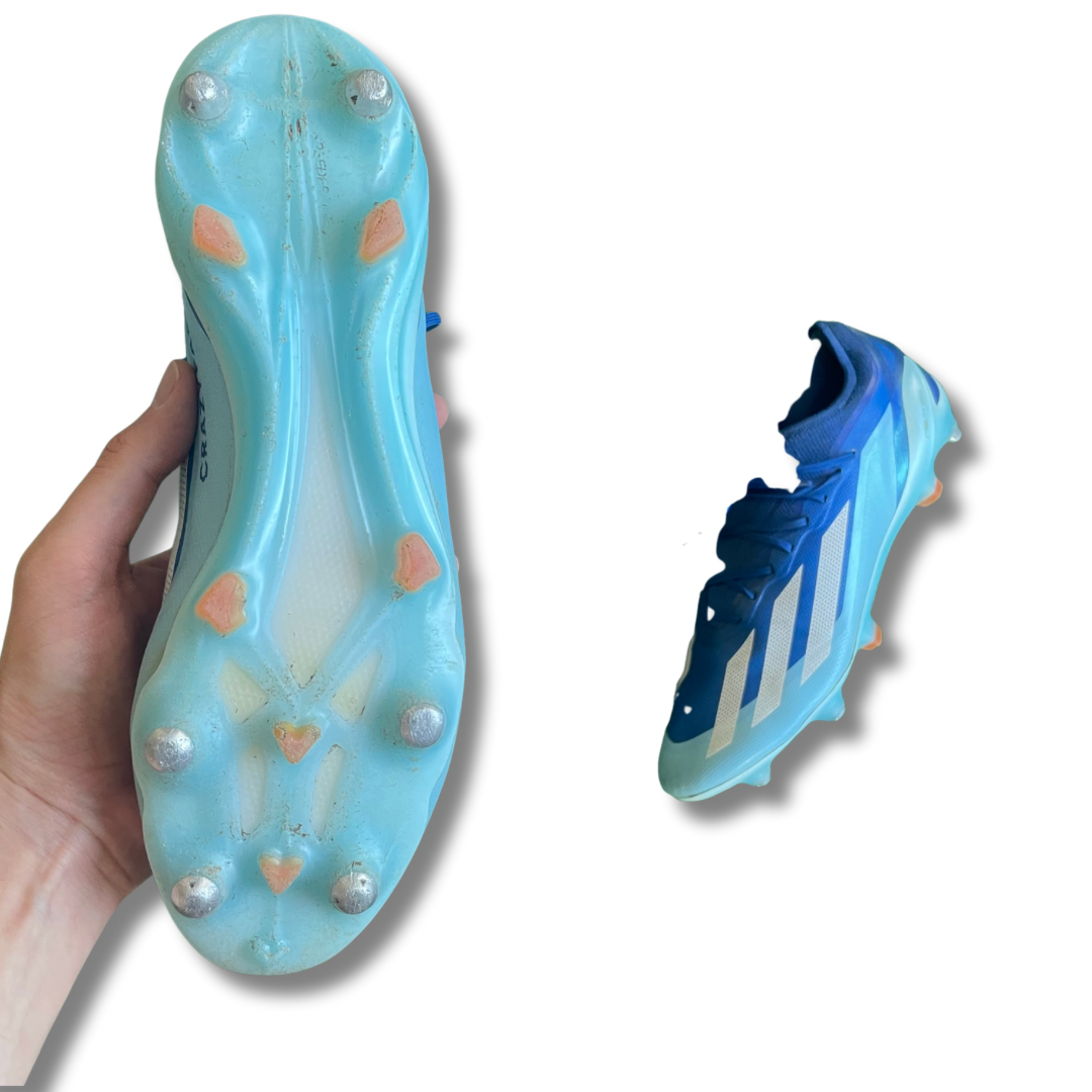 Adidas X Crazyfast.1 L Blue SG Football Boots (Pre-Loved) - Size UK 10