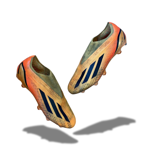 Adidas X Speedportal + Orange SG Football Boots (Pre-Loved) - Size UK 10