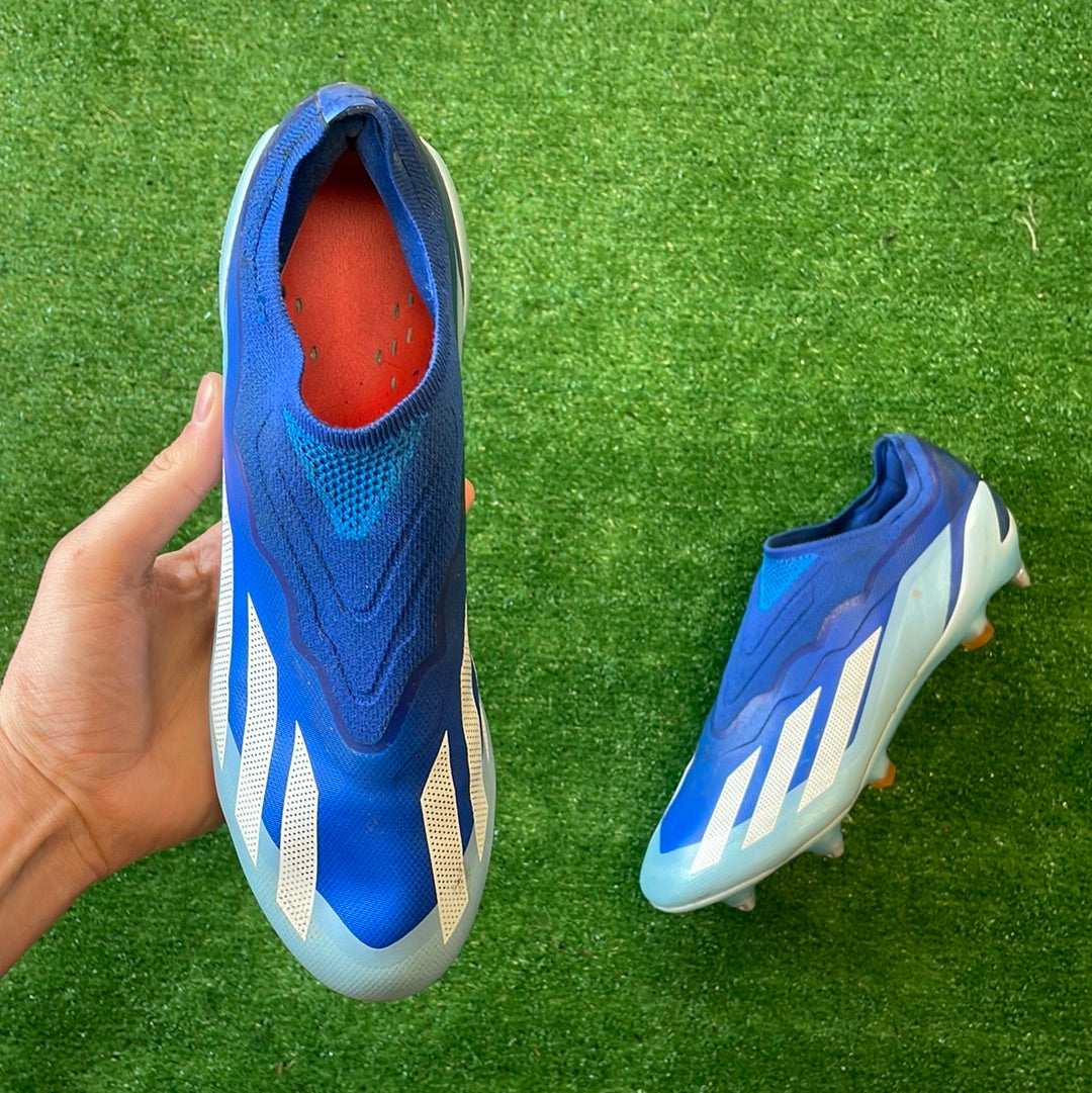 Adidas X Crazyfast.1 LL Elite Blue SG Football Boots (Pre-Loved) - Size UK 7.5