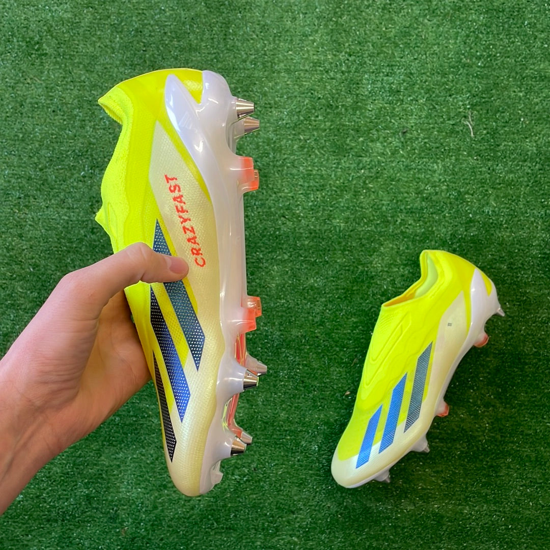 Adidas X Crazyfast Elite Laceless Yellow SG Football Boots (Brand New) - Size UK 8.5