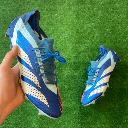 Adidas Predator Accuracy.1 L Blue SG Football Boots (Pre-Loved) - UK Size 10.5