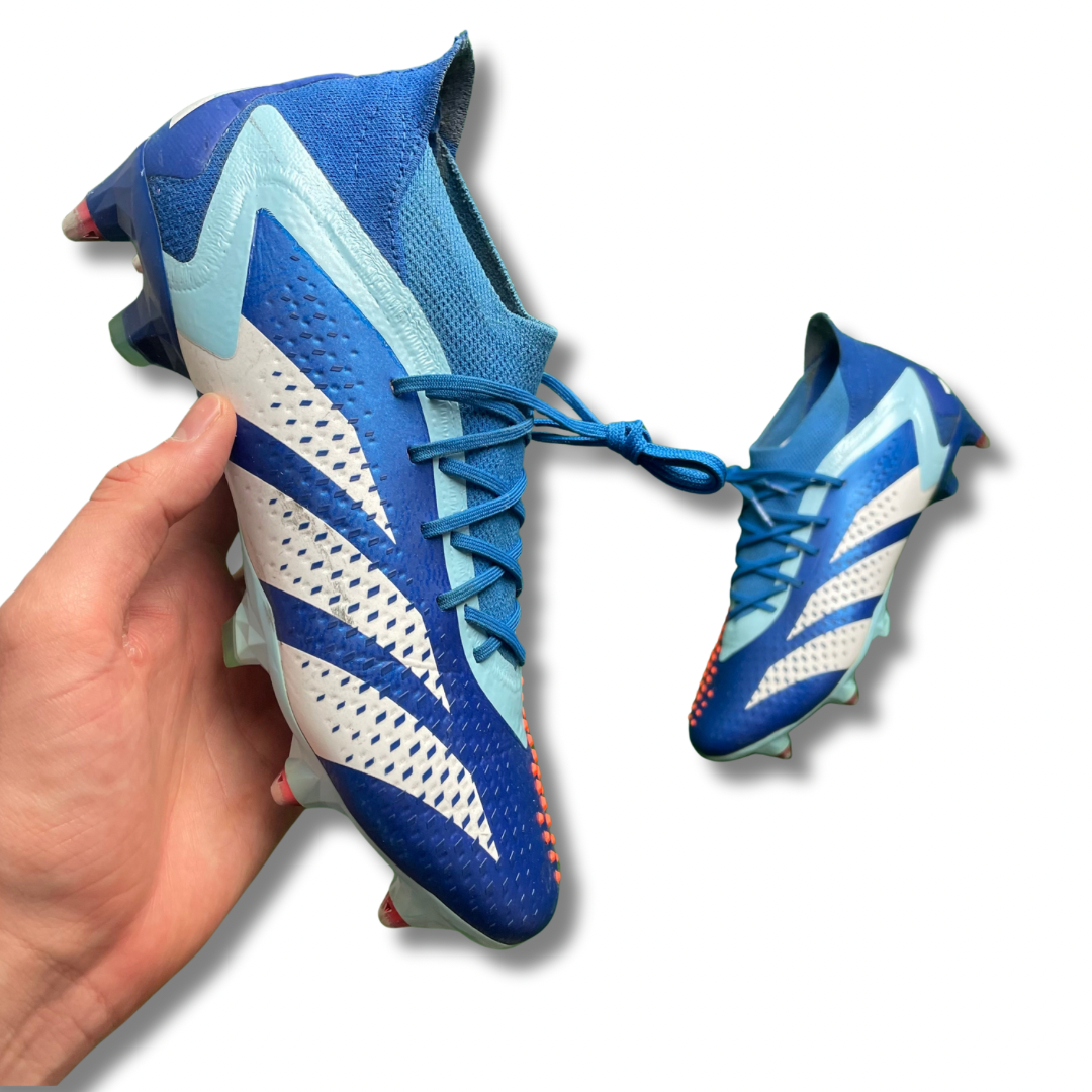Adidas Predator Accuracy.1 L Blue SG Football Boots (Pre-Loved) - Size UK 6.5
