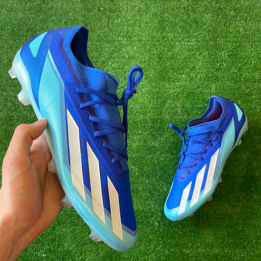 Adidas X Crazyfast.2 L Blue FG Football Boots (Pre-Loved) - Size UK 11
