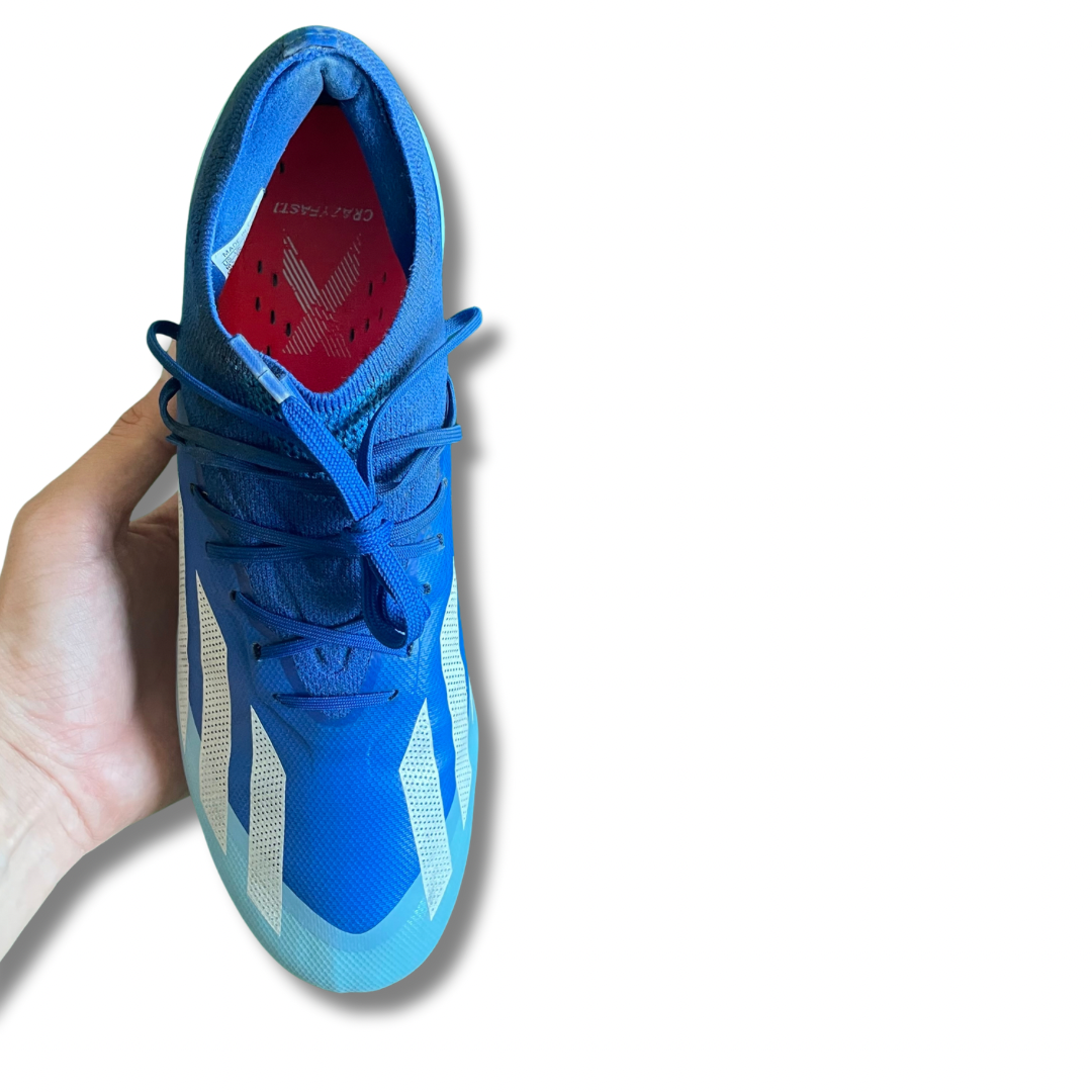 Adidas X Crazyfast.1 L Blue SG Football Boots (Pre-Loved) - Size UK 10
