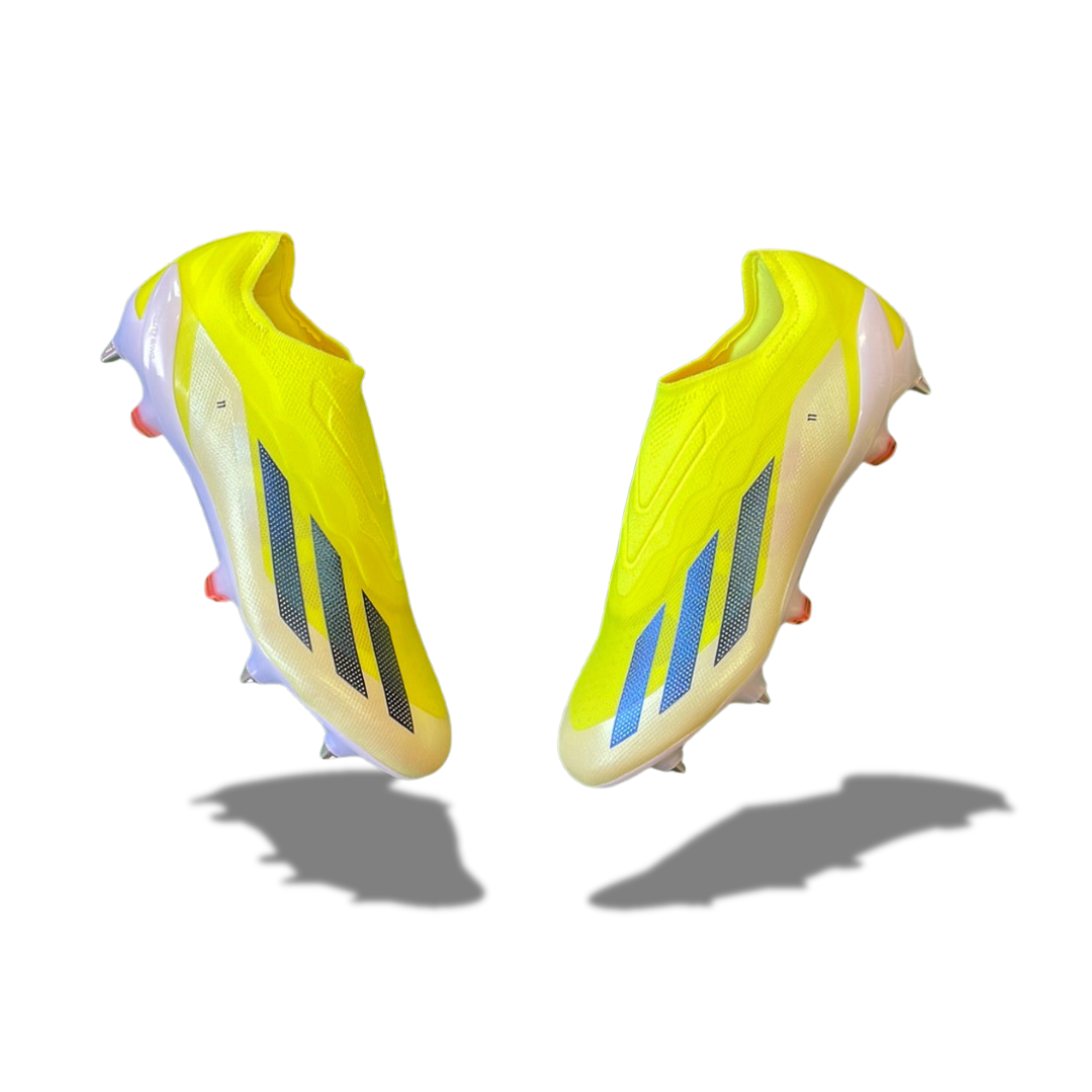 Adidas X Crazyfast Elite Laceless Yellow SG Football Boots (Brand New) - Size UK 8.5
