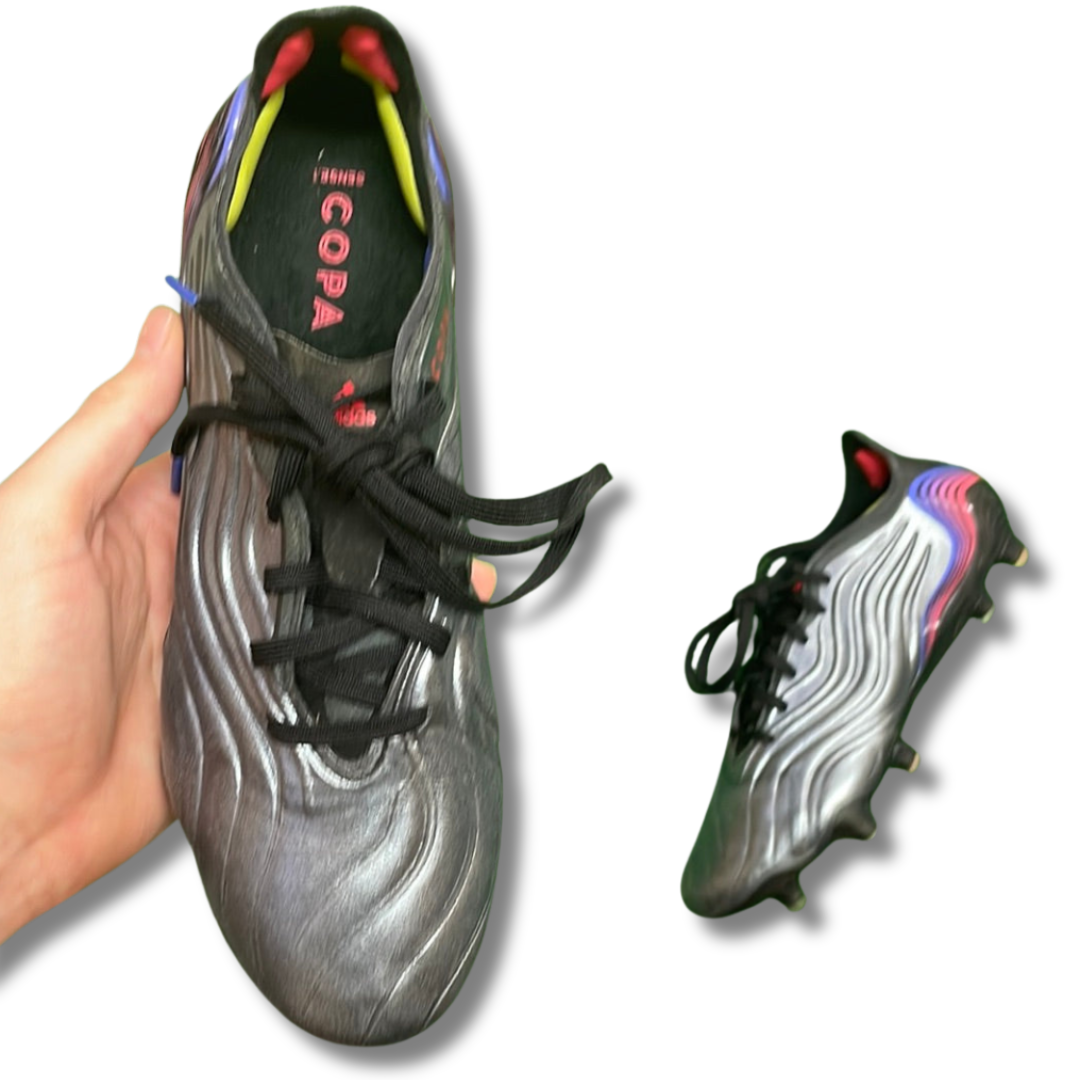 Adidas Copa Sense.1 Core Black/ Dark Grey FG Football Boots (Pre-Loved) - Size UK 7