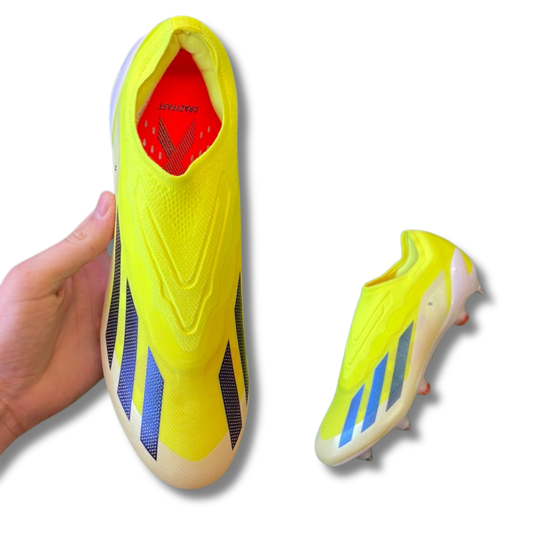 Adidas X Crazyfast Elite Laceless Yellow SG Football Boots (Brand New) - Size UK 8.5