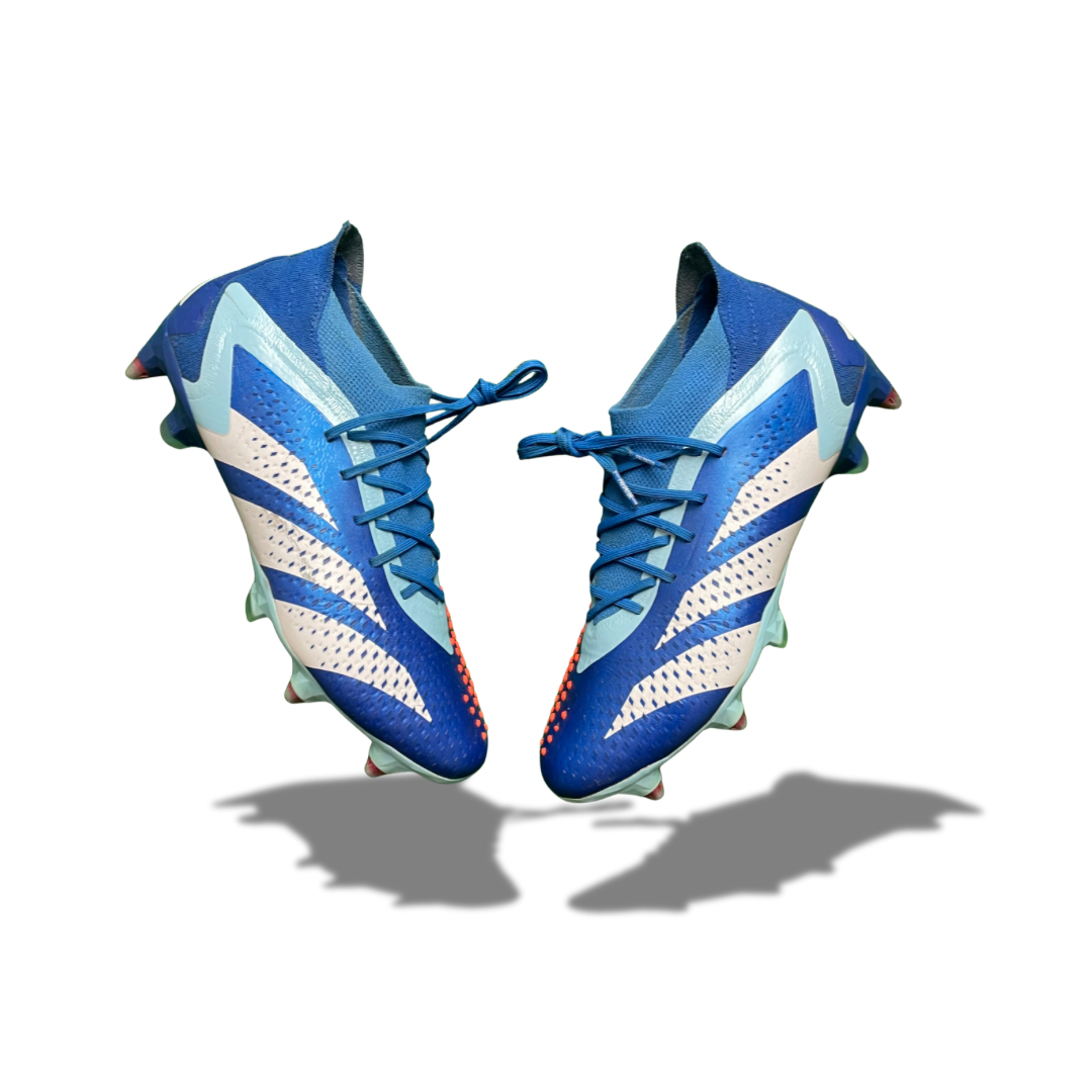 Adidas Predator Accuracy.1 L Blue SG Football Boots (Pre-Loved) - Size UK 6.5