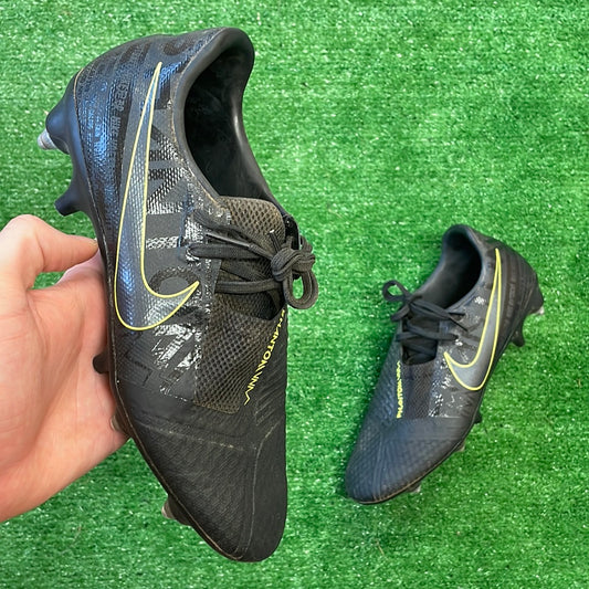 Nike Phantom VNM Black/Lime SG-PRO ACC Anti-Clog Football Boots (Pre-Loved) - Size UK 6