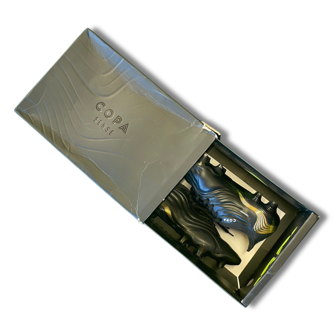 Adidas Copa Sense.1 'Black Gold Metallic' FG Football Boots (Pre-Loved) - Size UK 7