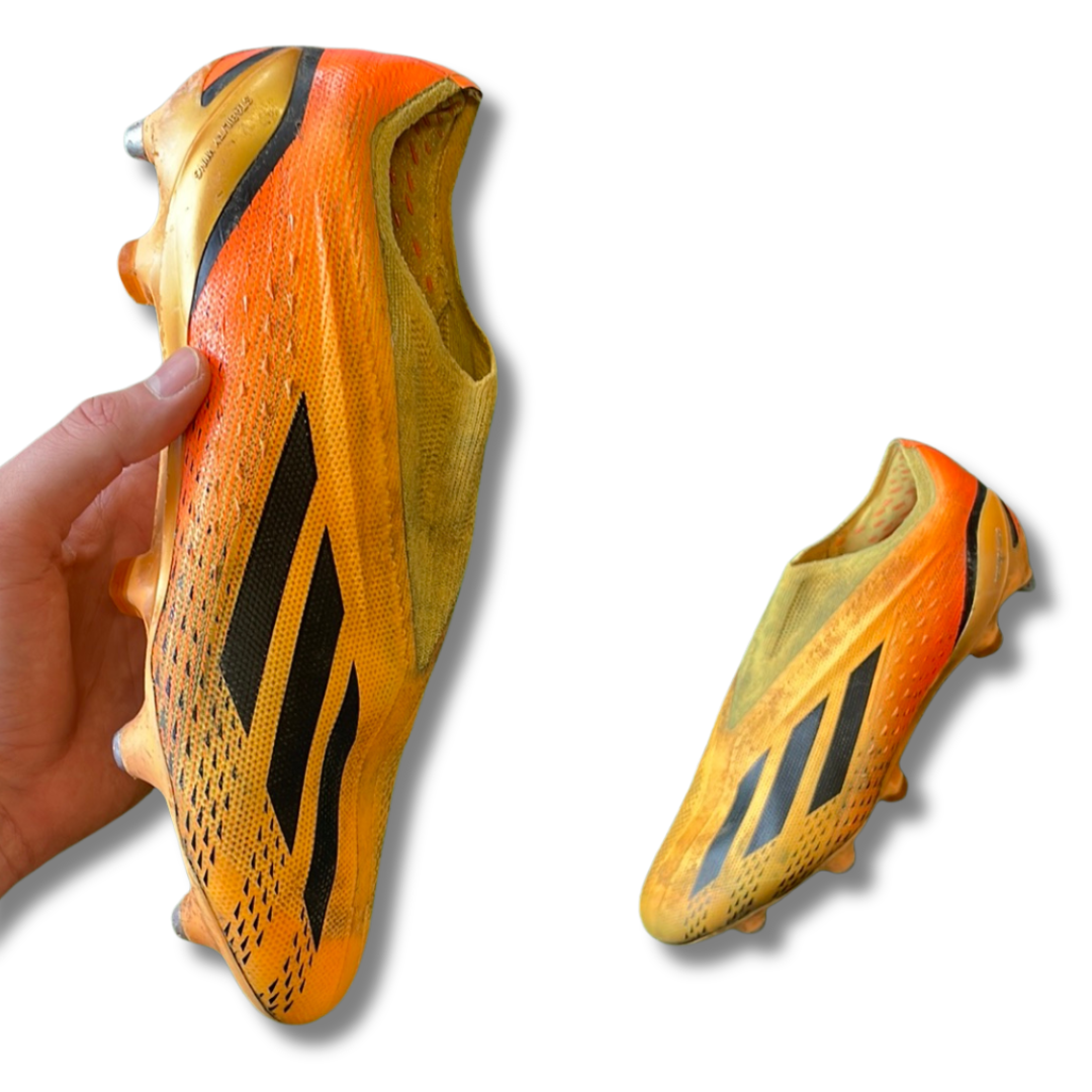Adidas X Speedportal + Orange SG Football Boots (Pre-Loved) - Size UK 10