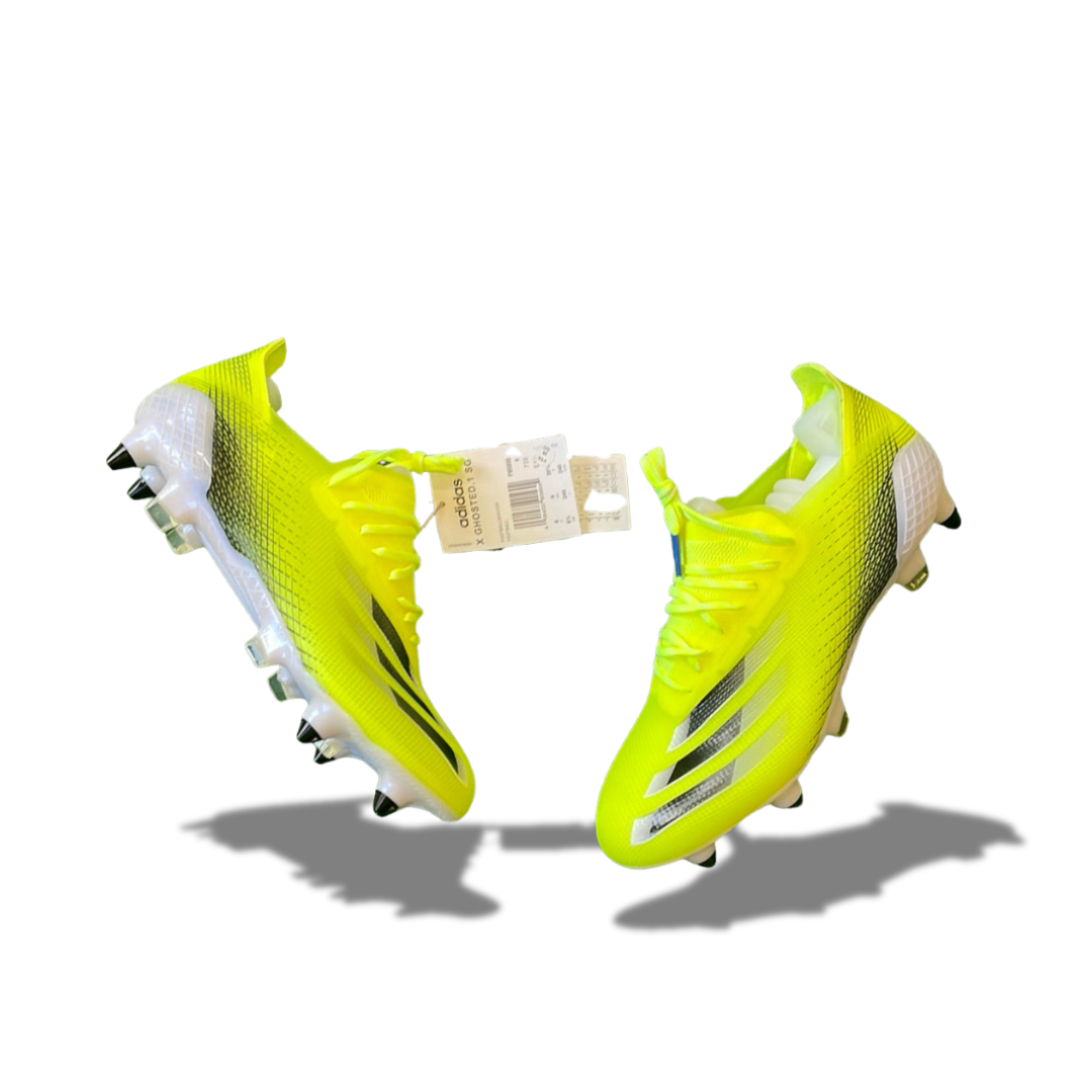 Adidas X Ghosted.1 Yellow SG Football Boots (Brand New) - Size UK 6