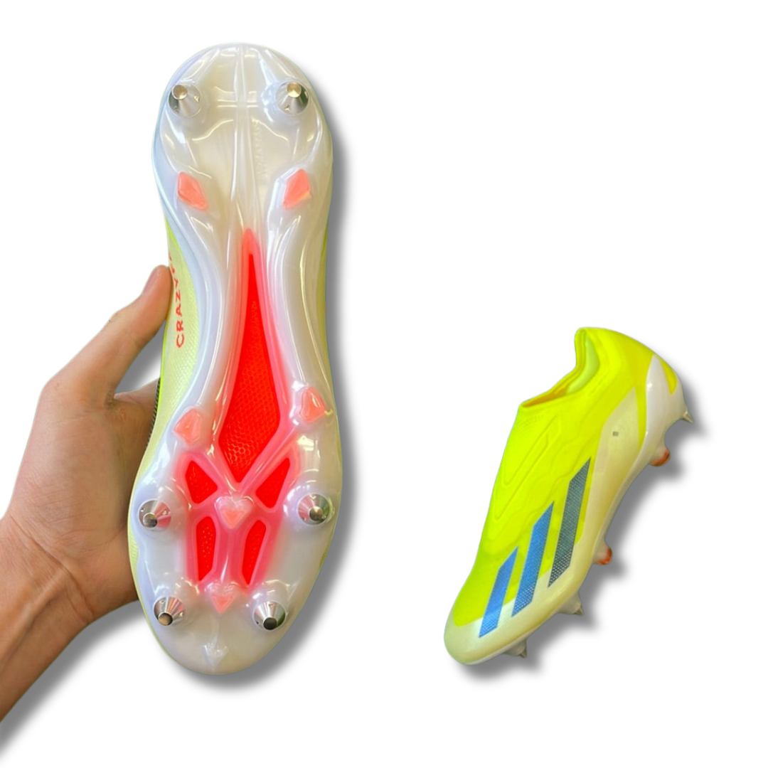 Adidas X Crazyfast Elite Laceless Yellow SG Football Boots (Brand New) - Size UK 8.5