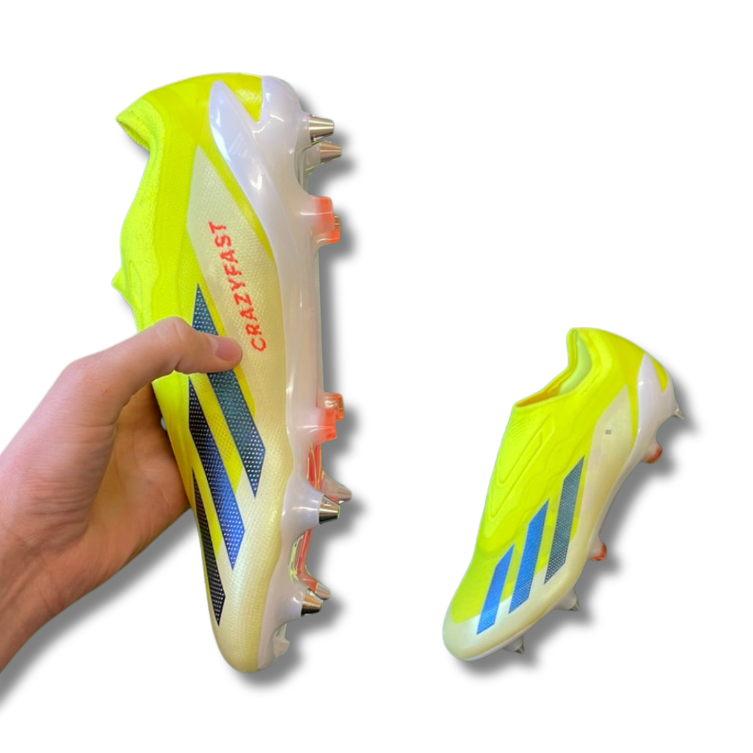Adidas X Crazyfast Elite Laceless Yellow SG Football Boots (Brand New) - Size UK 8.5