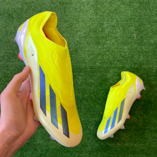Adidas X Crazyfast Elite Laceless Yellow SG Football Boots (Brand New) - Size UK 8.5