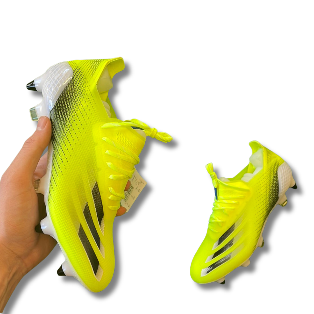 Adidas X Ghosted.1 Yellow SG Football Boots (Brand New) - Size UK 6