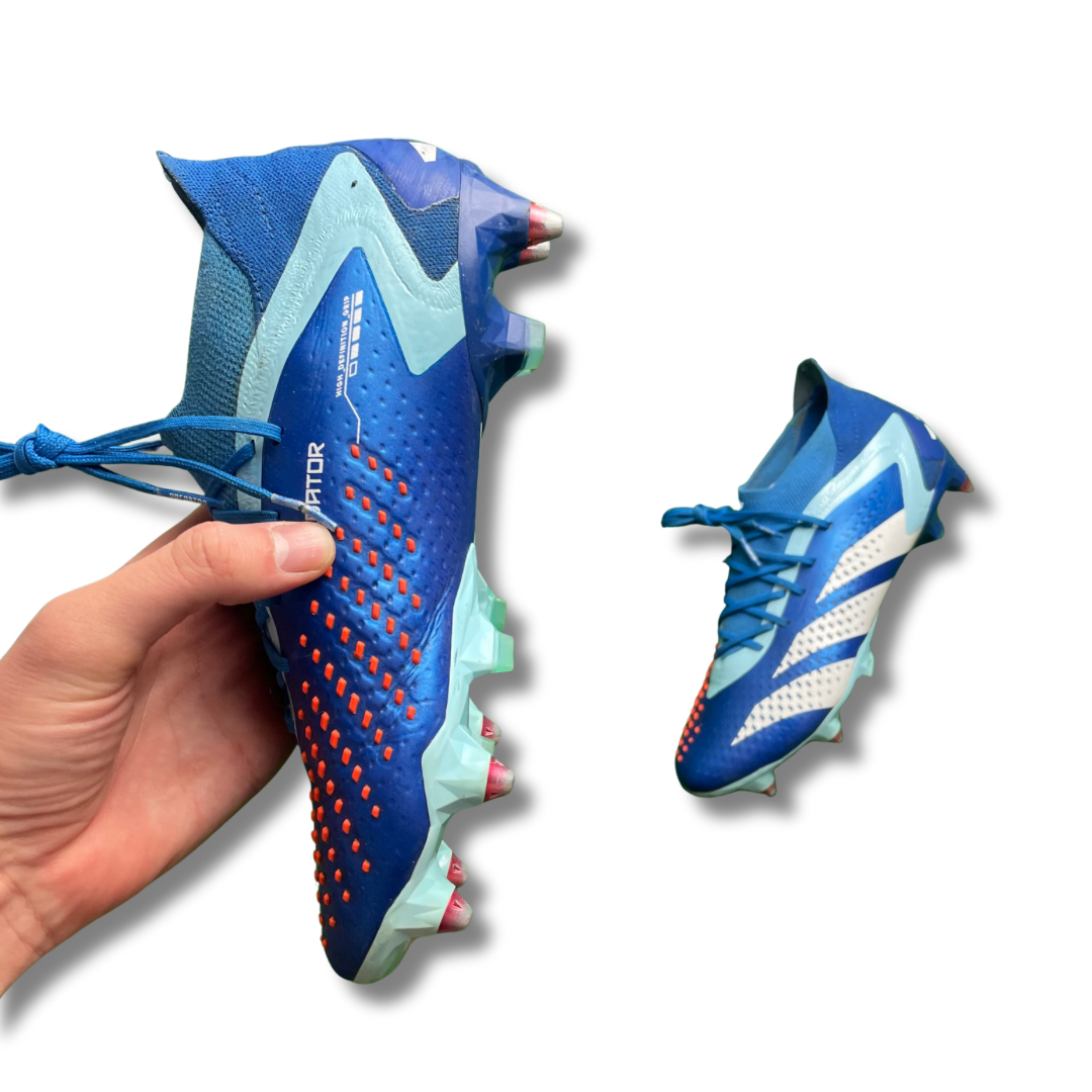 Adidas Predator Accuracy.1 L Blue SG Football Boots (Pre-Loved) - Size UK 6.5