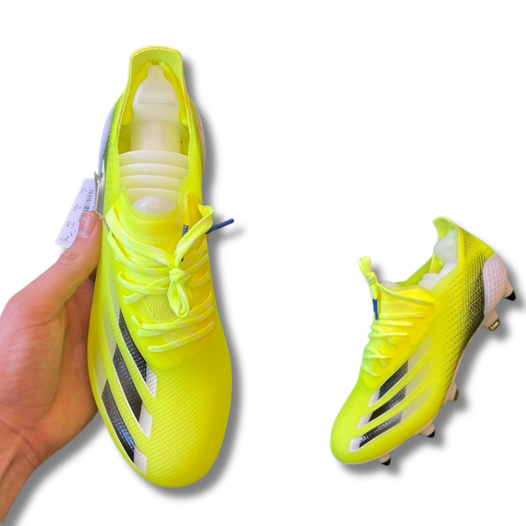 Adidas X Ghosted.1 Yellow SG Football Boots (Brand New) - Size UK 6