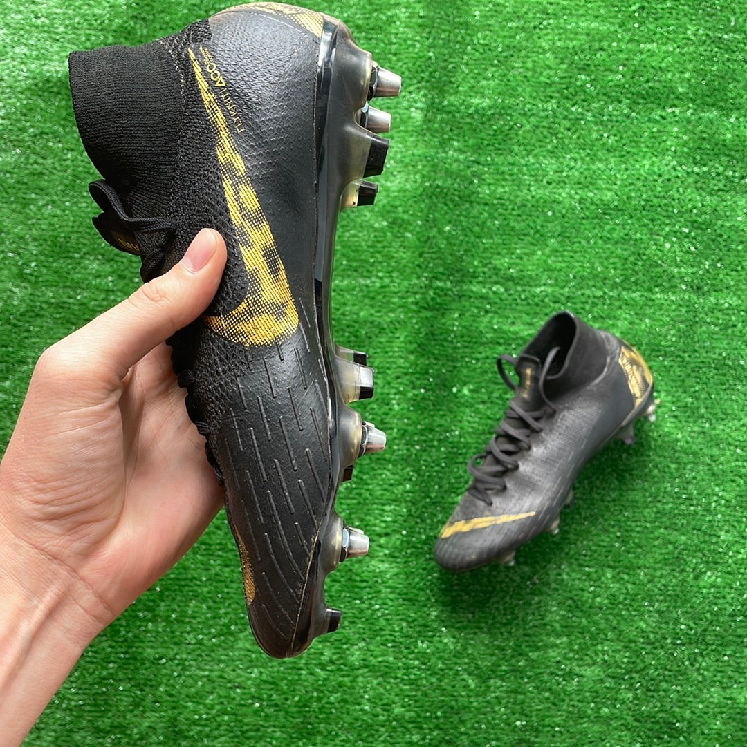Nike Mercurial Superfly VI Elite Black SG ACC Football Boots (Pre-Loved) - Size UK 6.5
